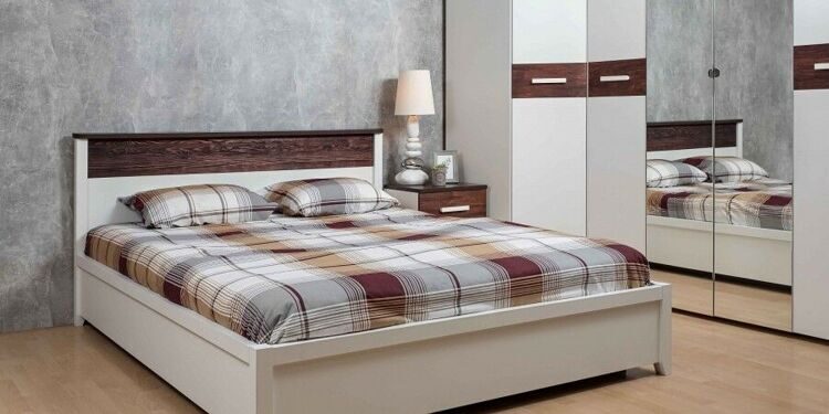 Кровать двуспальная с подъемным основанием Норвуд
